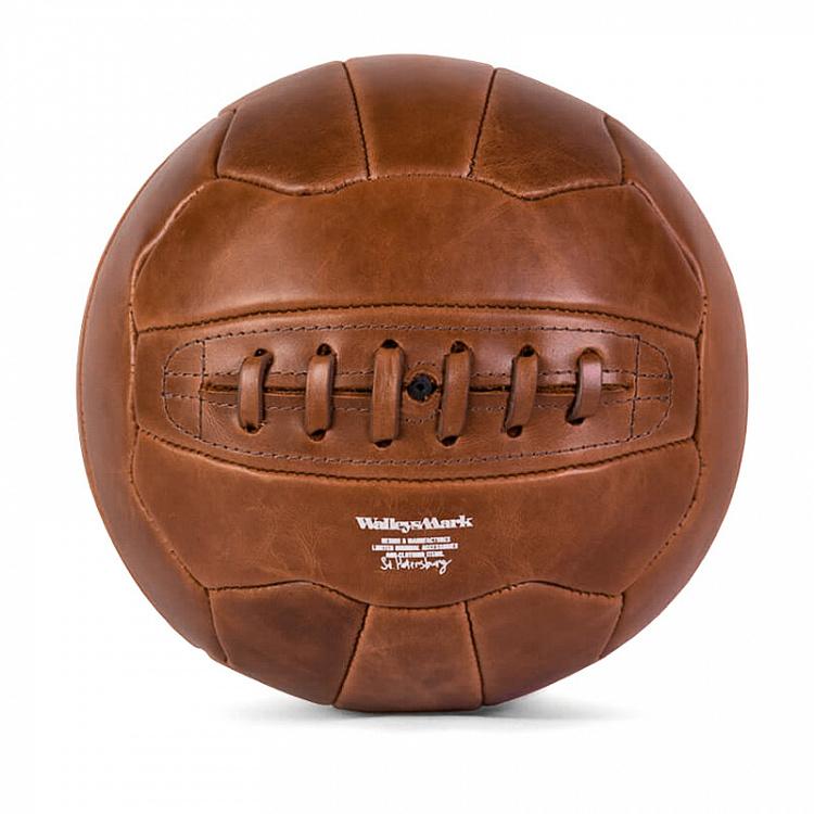 Коричневый винтажный кожаный мяч 1954 Match Ball 1954, Old Brown